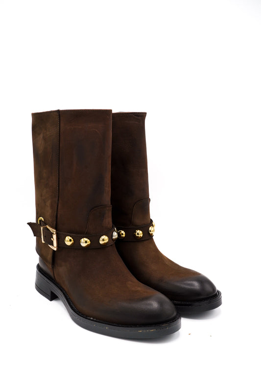 Noa A. Biker pelle 3/4 Borchie