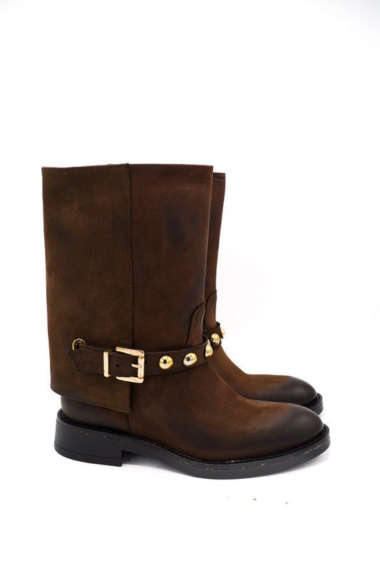 Noa A. Biker pelle 3/4 Borchie